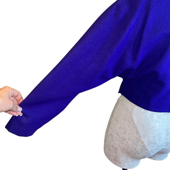 Cava Roma Vintage Womens Jacket Size Medium Purple Cropped Lined Casual - Picture 5 of 13